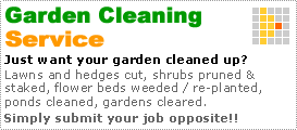 Garden cleaning service